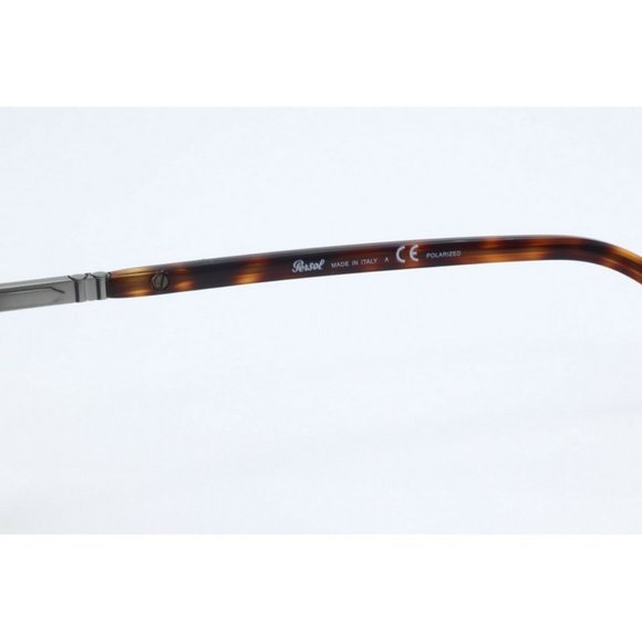 New Authentic Persol 2475S 513/58 Tortoise Square Sunglasses Gray Lenses 50mm - Picture 6 of 6